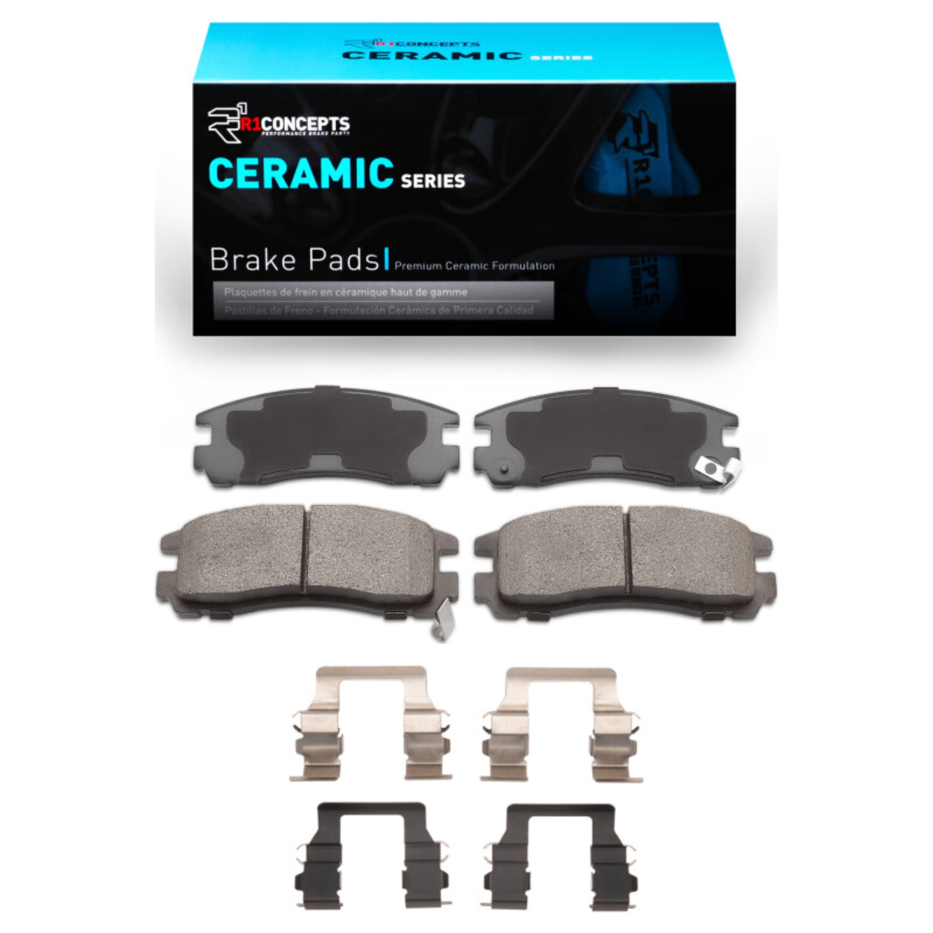 Picture of R1 88-99 Dodge Stealth Rear Ceramic Brake Pads & Hardware Kit