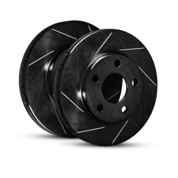 Picture of R1 04-08 Chrysler Pacifica Rear Right Slotted Black Brake Rotor