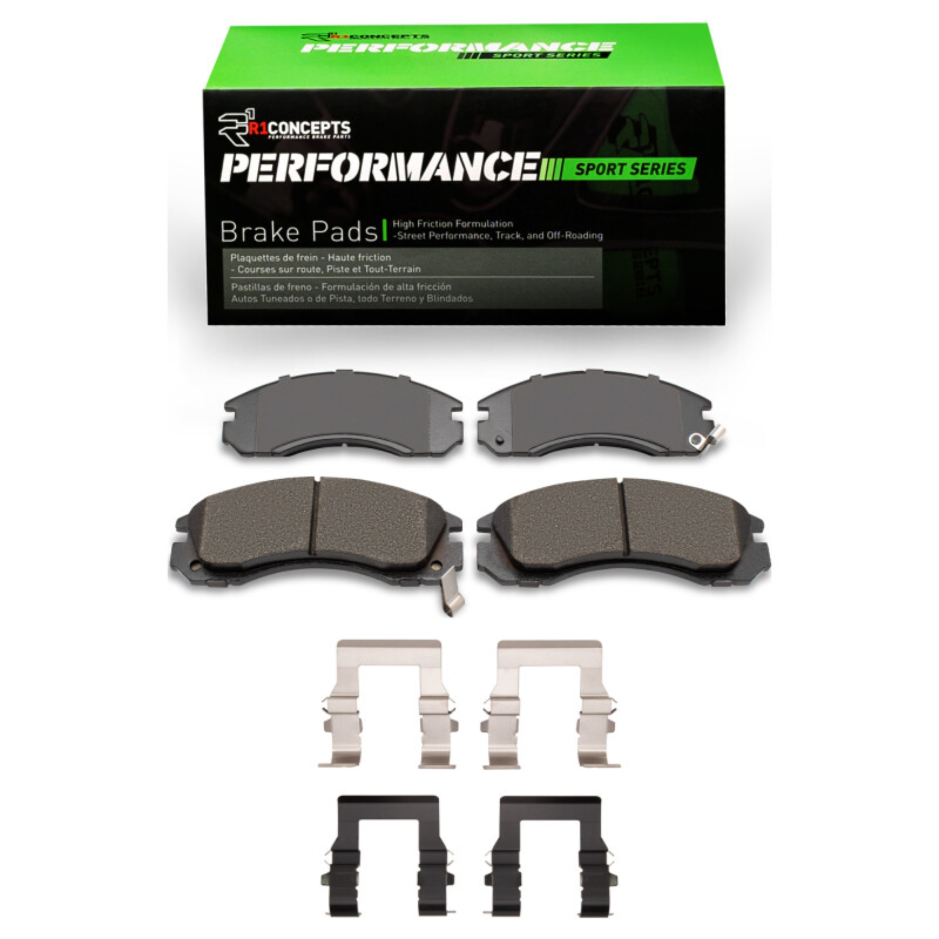 Picture of R1 90-22 Dodge Stealth Front Performance Sport Pads & Hardware Kit