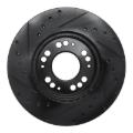 Picture of R1 91-04 Dodge STEALTH Front Right Drilled & Slotted Black Brake Rotor