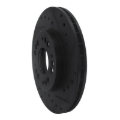 Picture of R1 91-04 Dodge STEALTH Front Right Drilled & Slotted Black Brake Rotor