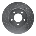 Picture of R1 04-08 Chrysler Pacifica Front Left Drilled & Slotted Silver Brake Rotor