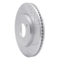 Picture of R1 04-08 Chrysler Pacifica Front Right Drilled & Slotted Silver Brake Rotor