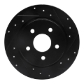 Picture of R1 08-12 Renault TRAFIC (Mexico) Rear Right Drilled & Slotted Black Brake Rotor