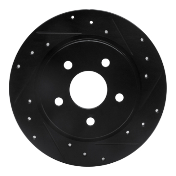 Picture of R1 08-12 Renault TRAFIC (Mexico) Rear Right Drilled & Slotted Black Brake Rotor