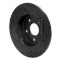 Picture of R1 08-12 Renault TRAFIC (Mexico) Rear Left Drilled & Slotted Black Brake Rotor