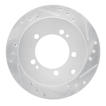 Picture of RNC Brake Rotor - Drill & Slot - R1 91-99 Dodge STEALTH Rear Right Drilled & Slotted Silver Brake Rotor rnc631-72016R