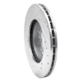 Picture of RNC Brake Rotor - Drill & Slot - R1 91-04 Dodge STEALTH Front Right Drilled & Slotted Silver Brake Rotor rnc631-72015R