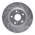 Picture of RNC Brake Rotor - Drill & Slot - R1 93-99 Dodge STEALTH Front Right Drilled & Slotted Silver Brake Rotor rnc631-72031R
