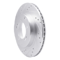 Picture of RNC Brake Rotor - Drill & Slot - R1 93-99 Dodge STEALTH Rear Left Drilled & Slotted Silver Brake Rotor rnc631-72032L
