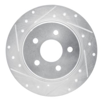 Picture of RNC Brake Rotor - Drill & Slot - R1 08-12 Renault TRAFIC (Mexico) Rear Left Drilled & Slotted Silver Brake Rotor rnc631-92014L