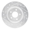 Picture of RNC Brake Rotor - Drill & Slot - R1 08-12 Renault TRAFIC (Mexico) Rear Right Drilled & Slotted Silver Brake Rotor rnc631-92014R