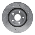 Picture of RNC Brake Rotor - Drill & Slot - R1 08-12 Renault TRAFIC (Mexico) Front Left Drilled & Slotted Silver Brake Rotor rnc631-92084L