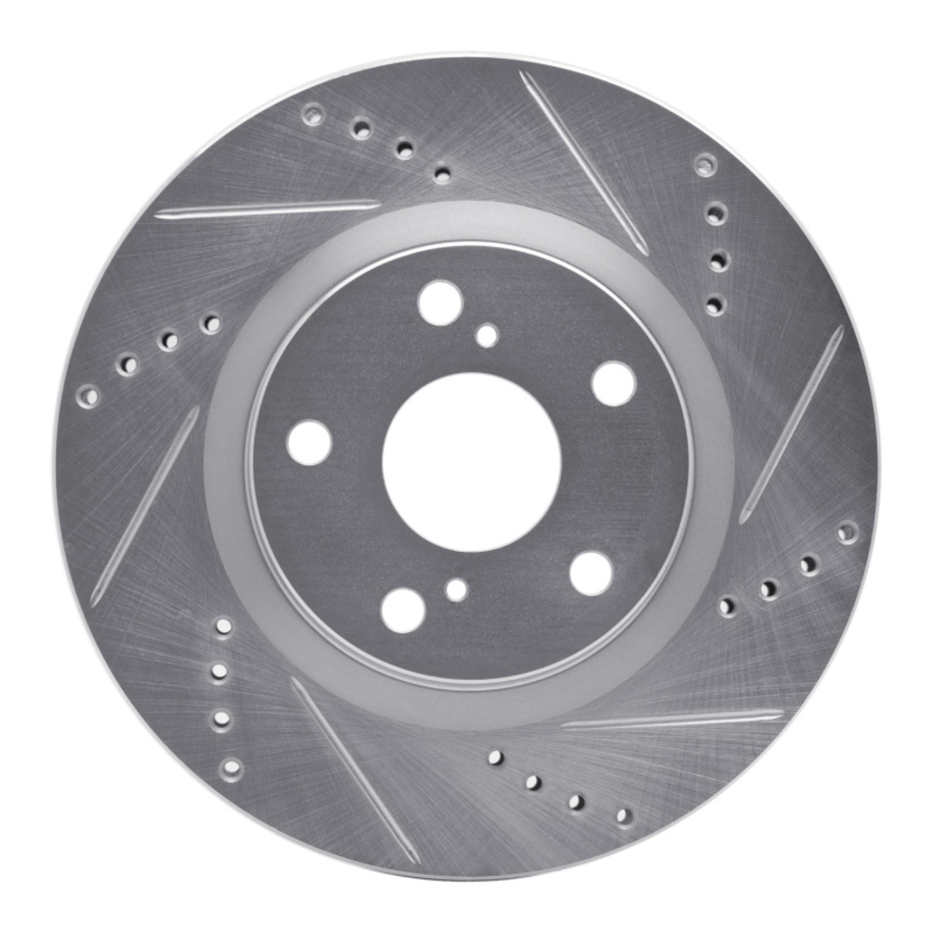 Picture of RNC Brake Rotor - Drill & Slot - R1 08-12 Renault TRAFIC (Mexico) Front Right Drilled & Slotted Silver Brake Rotor rnc631-92084R