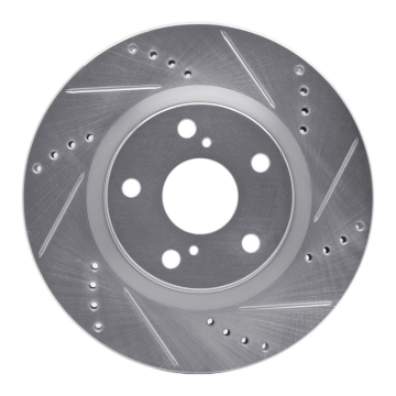 Picture of RNC Brake Rotor - Drill & Slot - R1 08-12 Renault TRAFIC (Mexico) Front Right Drilled & Slotted Silver Brake Rotor rnc631-92084R