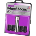 Picture of M12 x 1.5  Black Tuner Style Cone Seat Wheel Locks- 1.24 OAL