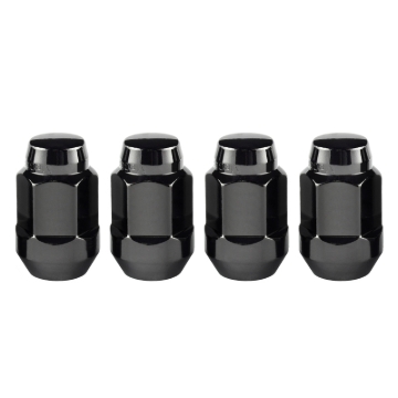 Picture of M12 x 1.5 Black Bulge Cone Seat Style Lug Nuts- 3/4 Hex