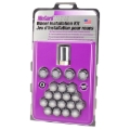 Picture of McGard 5 Lug Hex Install Kit (Clamshell) w/Locks (Cone Seat Nut) M12X1.5 / 13/16 Hex - Chrome