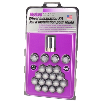 Picture of McGard 5 Lug Hex Install Kit (Clamshell) w/Locks (Cone Seat Nut) M12X1.5 / 13/16 Hex - Chrome