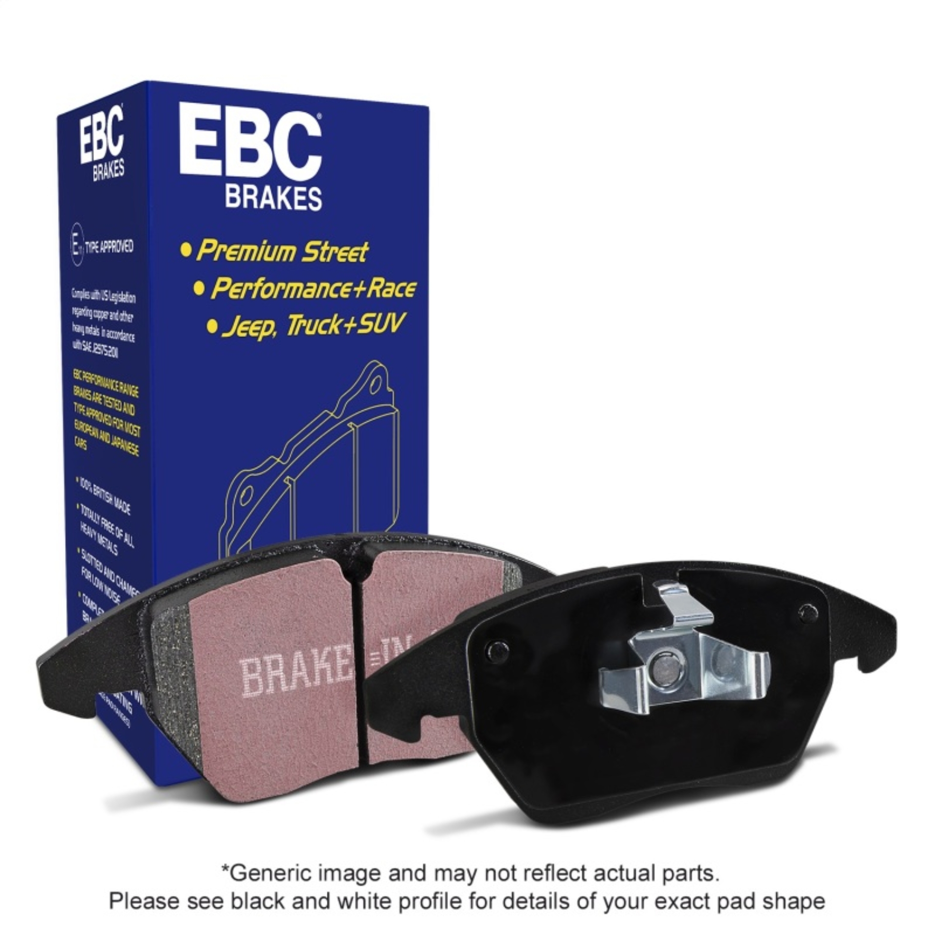 Picture of EBC 2016+ Chrysler Pacifica (RU) 3.6L Ultimax2 Rear Brake Pads