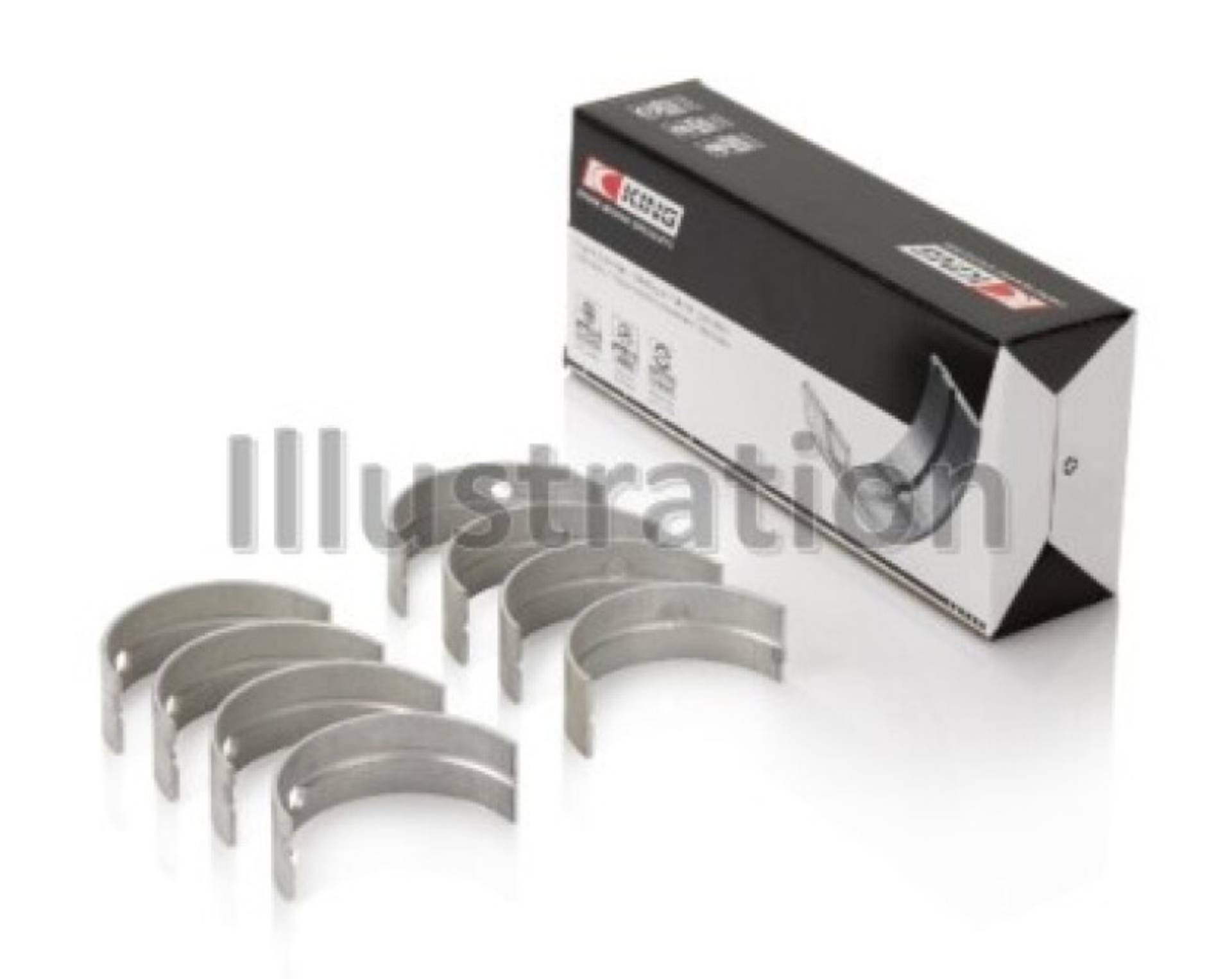 Picture of King Engine Bearings Mitsubishi 181CI 3.0L 6G72 V6 Main Bearing Set - Size STD