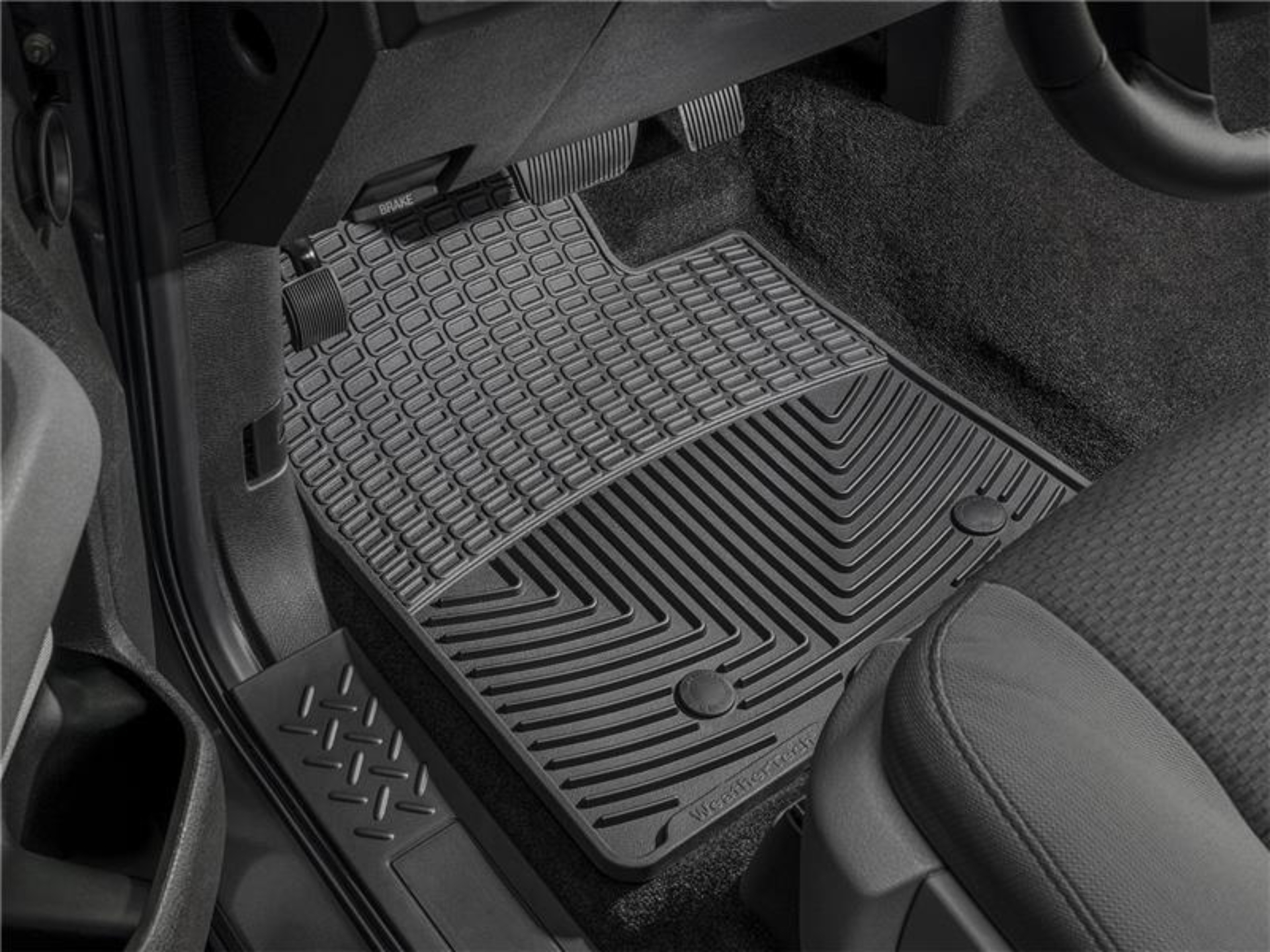 Picture of WeatherTech 66-92 Dodge Monaco Front and Rear Rubber Mats - Black