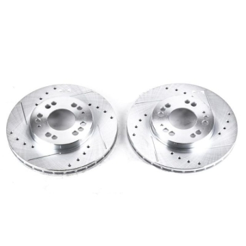 Picture of Power Stop 91-96 Dodge Stealth Front Evolution Drilled & Slotted Rotors - Pair