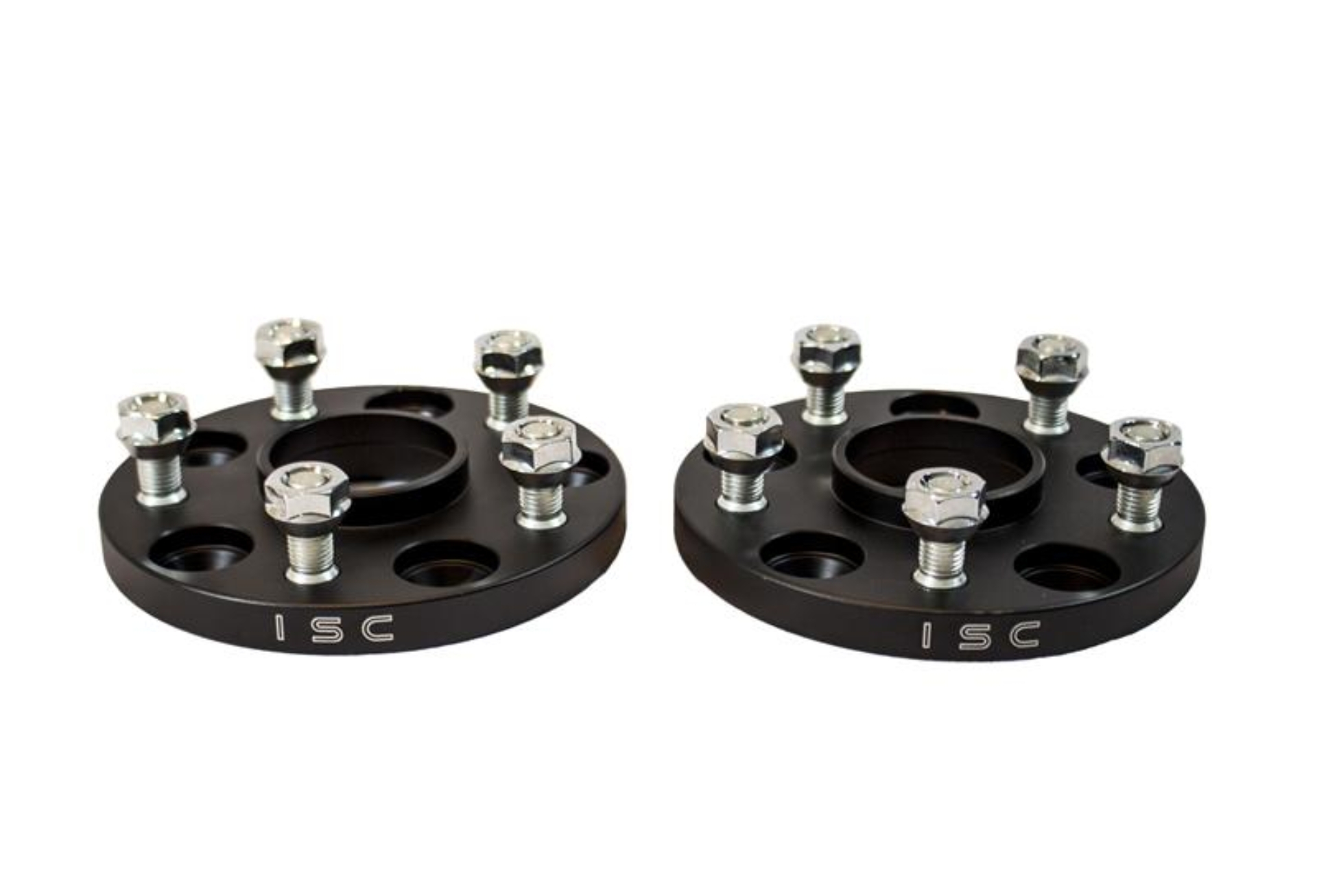 Picture of ISC Suspension Mazda/Mitsubishi 5x114.3 Hub Centric (67 Hub Bore) Wheel Spacers 15mm Black (Pair)