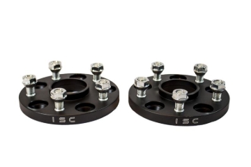 Picture of ISC Suspension Mazda/Mitsubishi 5x114.3 Hub Centric (67 Hub Bore) Wheel Spacers 15mm Black (Pair)
