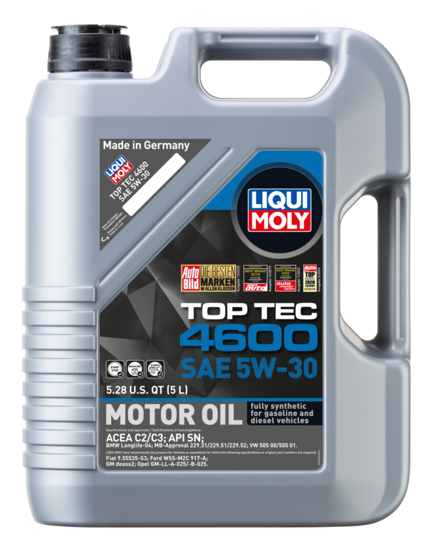 Picture of LIQUI MOLY 5L Top Tec 4600 Motor Oil SAE 5W30