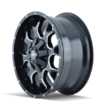 Picture of Mayhem 8015 Warrior 17x7.5 / 5x108 BP / 40mm Offset / 72.62mm Hub Black w/ Milled Spokes Wheel