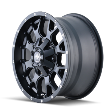 Picture of Mayhem 8015 Warrior 17x7.5 / 5x108 BP / 40mm Offset / 72.62mm Hub Matte Black Wheel