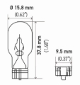 Picture of HELLA 921SB Standard Series Incandescent Miniature Light Bulb