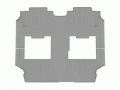 Picture of WeatherTech 21-22 Chrysler Pacifica Rear FloorLiner - Grey