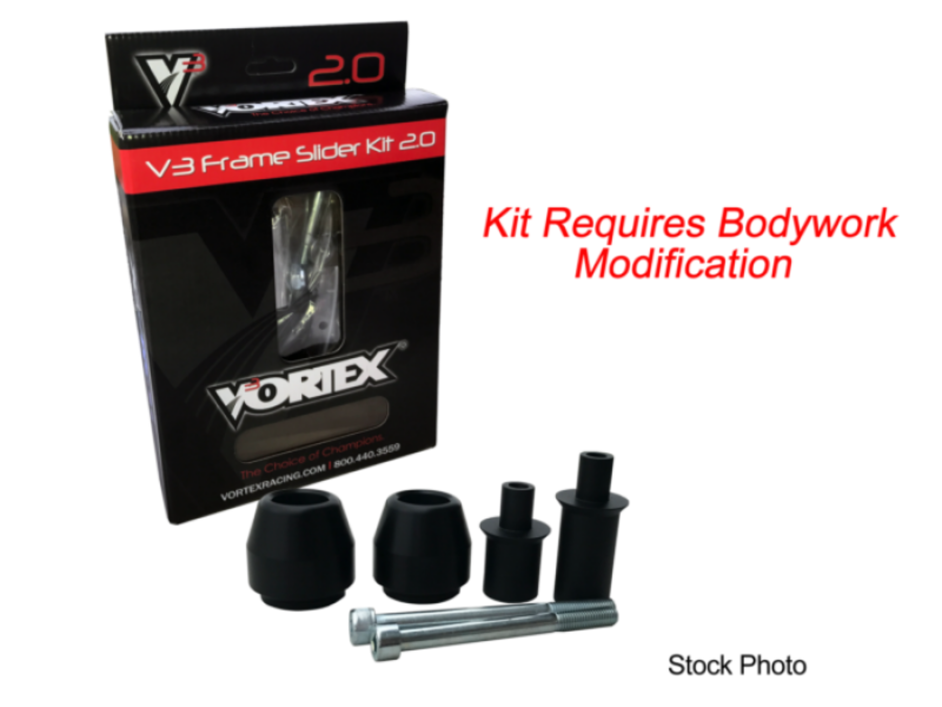 Picture of Vortex Racing 08-15 KTM 1190 RC8 V3 2.0 Frame Slider Kit- Modification Required