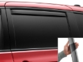 Picture of WeatherTech 17-24 Chrysler Pacifica (Incl. Hybrid) Rear Side Window Deflectors - Dark Tint