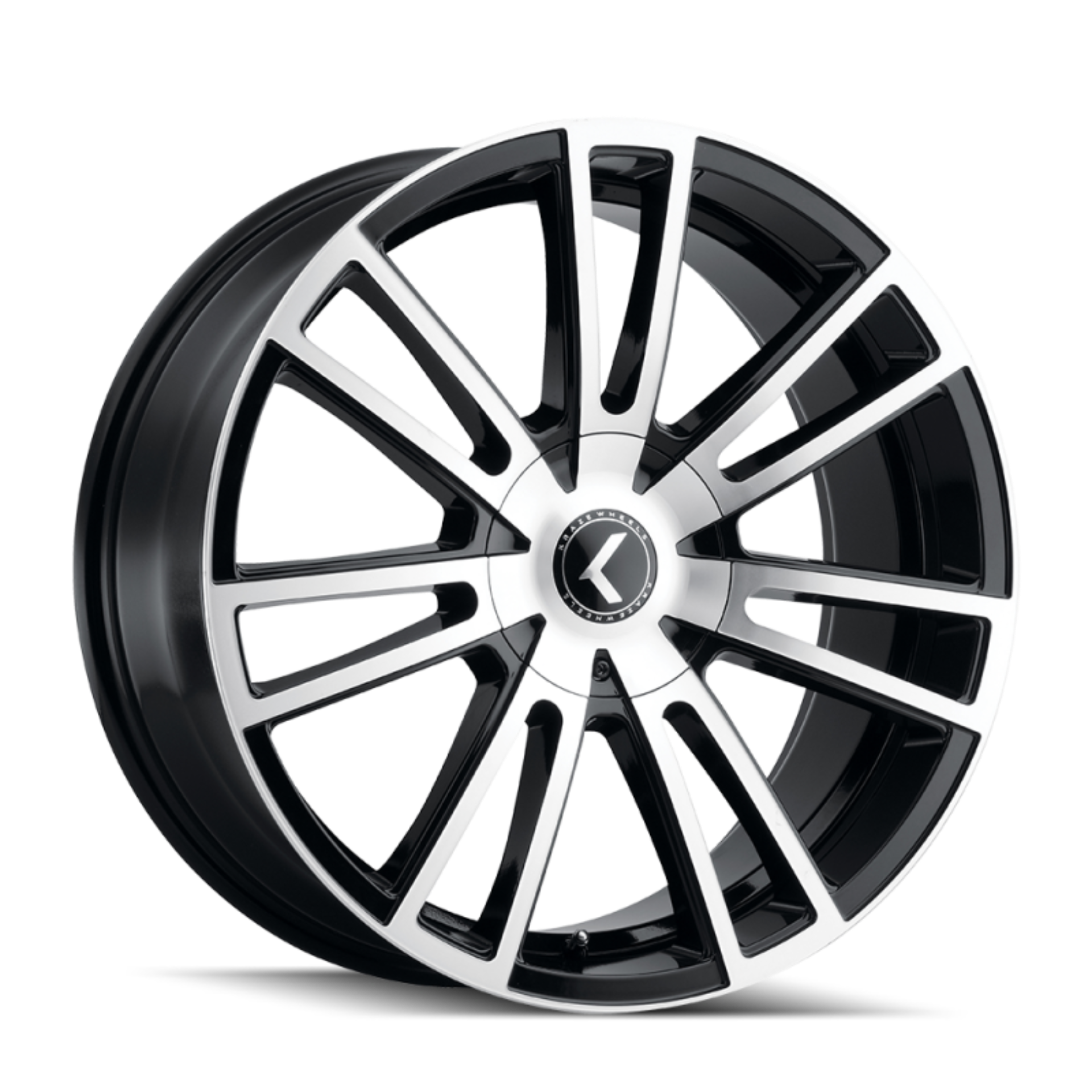 Picture of Kraze KR183 Spectra 18x8 / 5x108/114.3 BP / 40mm Offset / 72.62mm Hub Gloss Black Machined Wheel
