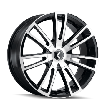 Picture of Kraze KR183 Spectra 18x8 / 5x108/114.3 BP / 40mm Offset / 72.62mm Hub Gloss Black Machined Wheel