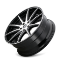 Picture of Kraze KR194 Cosmos 17x8 / 5x114.3 BP / 38mm Offset / 72.62mm Hub Gloss Black Machined Wheel