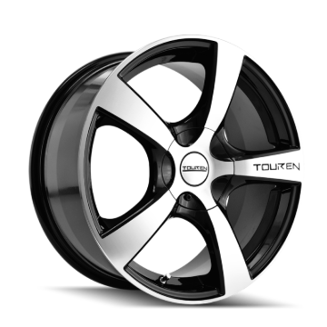 Picture of Touren 3190 TR9 18x8 / 5x100/114.3 BP / 40mm Offset / 72.62mm Hub Gloss Black Machined Wheel
