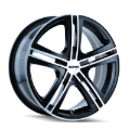 Picture of Touren 3262 TR62 18x7.5 / 5x100/114.3 BP / 40mm Offset / 72.62mm Hub Gloss Black Machined Wheel