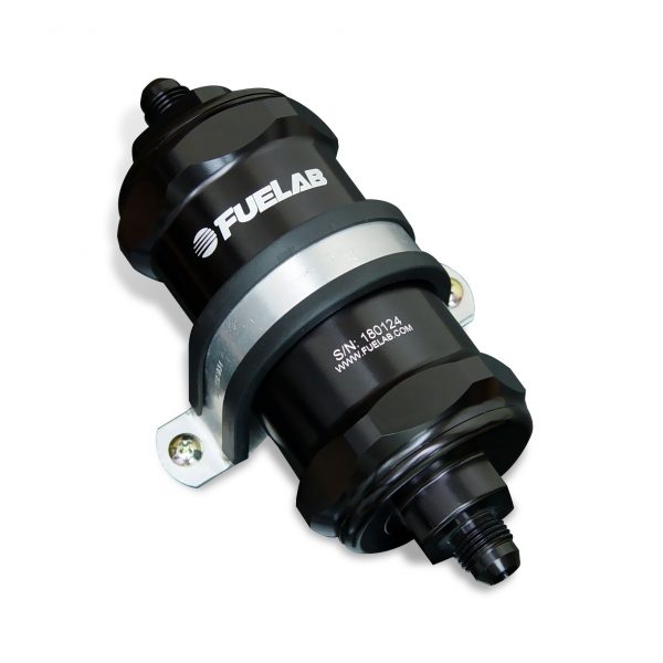FUELAB - In-Line Fuel Filter, 40 micron, Integrated Check Valve