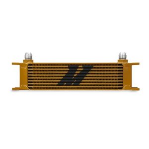 Mishimoto Universal 10 Row Oil Cooler, Gold