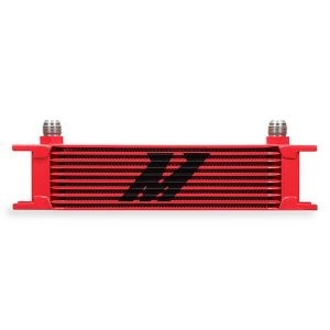Mishimoto Universal 10-Row Oil Cooler, Red