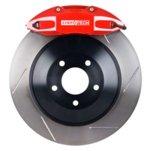StopTech Big Brake Kit; Red Caliper; Slotted One-Piece Rotor; Front