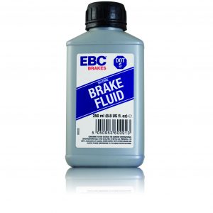1 250ml bottle of EBC Brakes DOT-5 silicone based fluid.